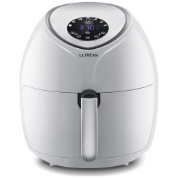 Fritadeira Elétrica AirFryer 8,5L com Painel Digital e 7 Configurações, 110V 1700W, Ultrean, Branca
