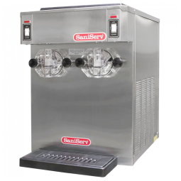 Máquina de Coquetéis Congelados SaniServ 791 Twin Flavor 26,48 Litros com Refrigeração a Ar e 2 Compartimentos 208-230V