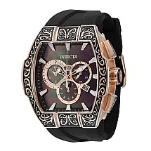 Relógio masculino S1 Rally Excalibur Swiss Ronda 5050.E Calibre com mostrador em madrepérola - 47 mm. Preto 44791