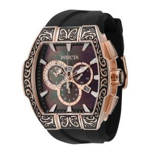 Relógio masculino S1 Rally Excalibur Swiss Ronda 5050.E Calibre com mostrador em madrepérola - 47 mm. Preto 44791