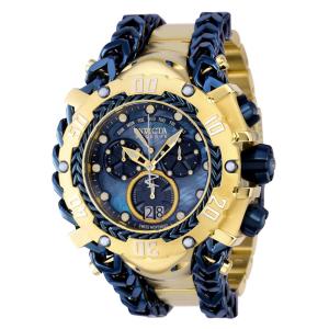Relógio Masculino Reserve Gladiator com Mostrador em Madrepérola, Invicta 36891, Dourado e Azul