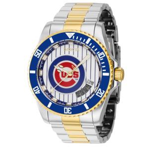 Relgio masculino MLB Chicago Cubs automtico - 42 mm. Ao. Ouro 42991