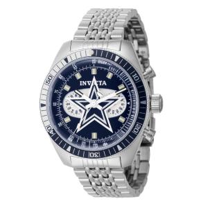 NFL Dallas Cowboys Relógio Masculino - 43mm. Aço 44991