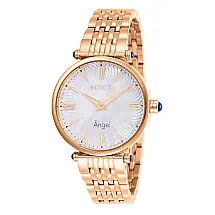 Relógio Feminino Angel com Mostrador Madrepérola, Invicta 27991, Ouro Rosa