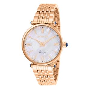 Relógio Feminino Angel com Mostrador Madrepérola, Invicta 27991, Ouro Rosa