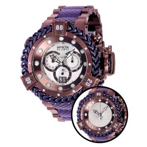 Relógio Masculino Reserve Herc Shutter, Invicta 38991, Marrom e Roxo