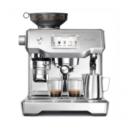 Cafeteira Elétrica Programável BES990BSS Expresso com Moedor, Vaporizador e Controle Digital, 1800 W, 110v, BREVILLE BES990BSSUSC, Prateado