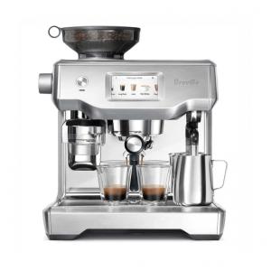 Cafeteira Elétrica Programável BES990BSS Expresso com Moedor, Vaporizador e Controle Digital, 1800 W, 110v, BREVILLE BES990BSSUSC, Prateado