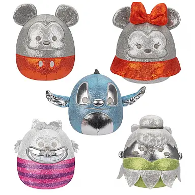 Kit 5 Pelúcias Squishmallows de