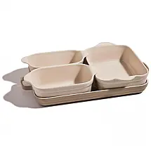 Jogo de Formas Our Place Bakeware 5 Peças Cerâmica Antiaderente Livre de PFAS Gelo