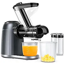 Centrífuga de Frutas com 2 Velocidades, Aço Inoxidável, 200W, 110v, QUALEBEN, Cinza