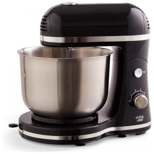 Delish by Batedeira Planetária Elétrica 3L com 6 Velocidades Aço Inoxidável 350W, 110v, DASH DCSM350GBBK02, Preto