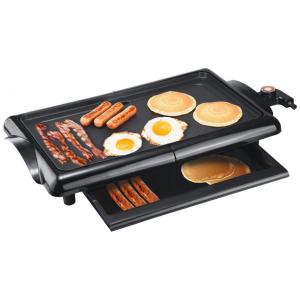 Churrasqueira Elétrica Grill com Controle de Temperatura, 110V 1400W, Nozaya, Preta