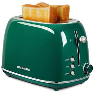Torradeira Elétrica ST028, 2 fatias, Estilo Retrô, Aço Inoxidável, 110v, REDMOND, Creme