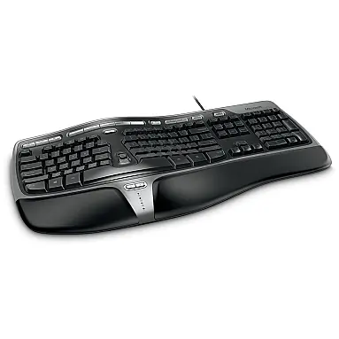 Teclado Ergonômico com Fio Recarregável