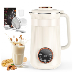 Máquina de Leite Vegetal RELEXNOW Branca 1L 8 em 1 Programável Autolimpeza Aquecimento 110V