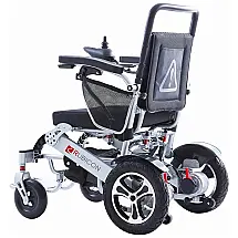 Cadeira de Rodas Elétrica Dobrável Reclinável para Adultos de até 150 kg, 600W, Rubicon Deluxe, Cinza