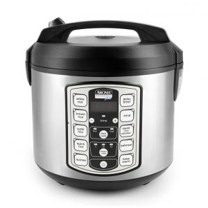 Panela de Arroz Elétrica 5L Multifuncional com Desligamento Automático, 110v, AROMA HOUSEWARES ARC 5000SB, Preto