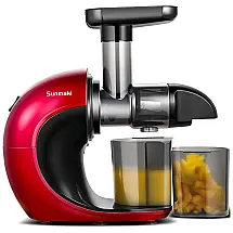Centrífuga de Frutas com motor silencioso e função reversa, 110 V, SUNMAKI, Vermelho