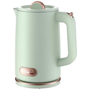 olega Chaleira Elétrica 1500W 1,8L Aço Inox com Desligamento Automático e Proteção Contra Secagem - Verde