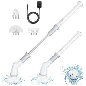 Vassoura Elétrica Rotativa 360 sem Fio com Cabo Flexível e 4 Acessórios, 110v, VUITTE, Azul