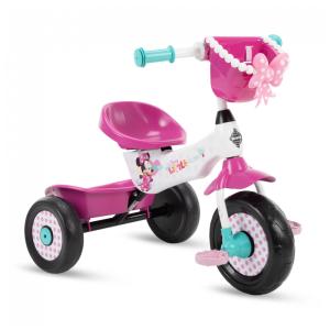 Triciclo Infantil com Cesto para Crianças a Partir de 3 Anos, Huffy Minnie Mouse, Rosa