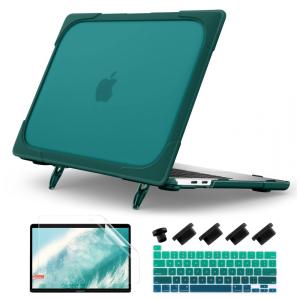 Capa Rígida Batianda para MacBook Pro 13" – Modelos A2338, A2251, A2289 com Suporte Dobrável, Tampa de Teclado e Película de Tela – Azul