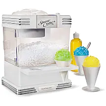 Nostalgia RSM602 Máquina de Rspadinha com 2 Copos em Cone e Colher, 110V, Branca
