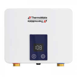 Aquecedor de Água Elétrico de Passagem Thermomate Branco 3500W Ponto de Uso Pia e Cozinha Modelo ET035N 120V