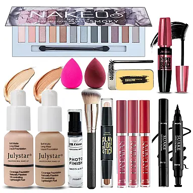 Kit de Maquiagem Completo Tudo