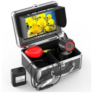 LK07 Câmera de Pesca Subaquática Portátil à Prova d com Monitor e Luzes Infravermelhas, Cabo 15 M, L LIMINK, Preto