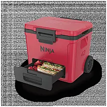FrostVault 39.19 litros geladeira with Wheels in Red