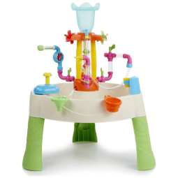 Mesa Divertida Fonte de Água com 13 Tubos, Conexões e Torneiras, LITTLE TIKES 642296E3, Rosa