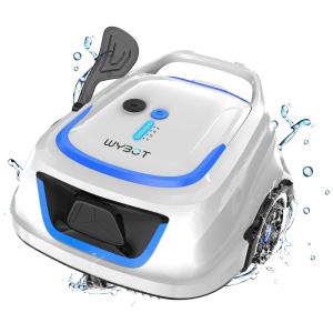 Robô Aspirador de Piscina Sem Fio WYBOT A1, Limpeza Automática com 120 Min, Filtros Duplos, Indicador LED, Carregamento Rápido.