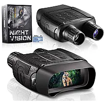 NV3182 Binóculos Digital HD Infravermelho, 32GB, 3X Zoom, 1080p, Alcance 300M, DSOON, Preto