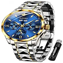 Relógio Masculino Analógico Automático, OUPINKE FT OU G3201GB BB, Prateado