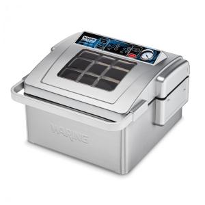 Seladora a Vácuo Automática Profissional para Alimentos Secos e Úmidos em Aço Inoxidável, 110V 380W, Waring WCV300, Prata