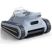Robô Aspirador de Piscina Sem Fio Com Escalada em Parede e Limpador Automático para Piscinas até 150m2, 110V, Seauto, Cinza e Preto