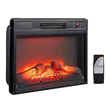 Lareira Elétrica VINGLI 62x46cm 1400W 6 Cores Chamas LED Embutir 110V