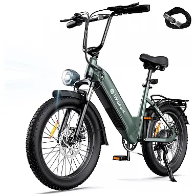 Bicicleta Elétrica Isinwheel U8 Verde