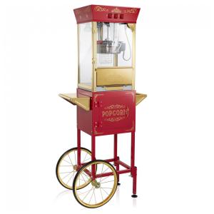 Carrinho de Pipoca Retrô com Panela de 280g e Produz até 10,8 kg de Pipoca, 110V 850W, OLDE MIDWAY, Vermelha