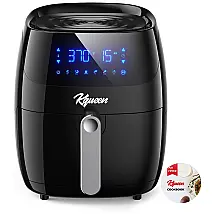 KQUEEN HF 3019TS Air Fryer Fritadeira Elétrica 5L com Painel Digital, 1400W, 110V, Preto