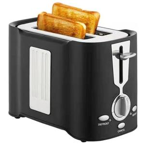 Torradeira de 2 Fatias com 7 Níveis de Tostagem, 800W, 110v, SUDDEN WEALTH, Preto