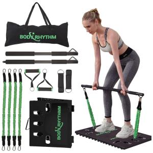 Kit de Acessórios Multifuncionais para Treino em Casa, 8 Peças, BODY RHYTHM, Preto
