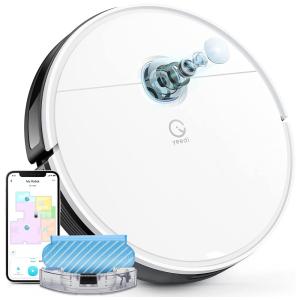 Aspirador de Pó Robô Inteligente e Automático 3000Pa de Potência e 200 Min de Ação, 110v, YEEDI mop station, Branco