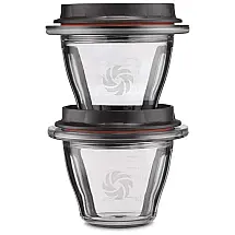 Tigelas de Mistura para Liquidificadores 236 mL 2 Unidades, VITAMIX 66192, Preto