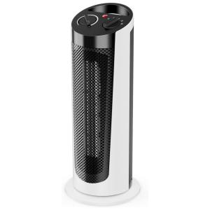 SELANTO Aquecedor de Cerâmica Elétrico Portátil, 3 Configurações e Controle Remoto,1500W, 110V, Branco