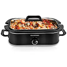Panela Elétrica 5,6L com Controle de Temperatura e Tampa de Vidro, 110V 270W, HOMECOOKIN, Preta