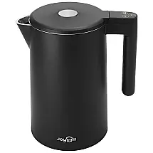 Chaleira Elétrica 1,7L com Controle de Temperatura de 6 Níveis e Termostato, 110V 1500W, JOYHILL, Preta