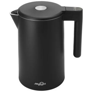 Chaleira Elétrica 1,7L com Controle de Temperatura de 6 Níveis e Termostato, 110V 1500W, JOYHILL, Preta